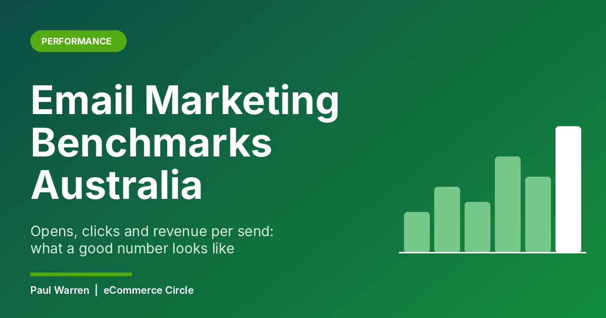 Email marketing benchmarks Australia