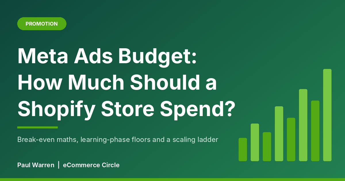 Meta Ads Budget: How Much Should a Shopify Store Spend?
