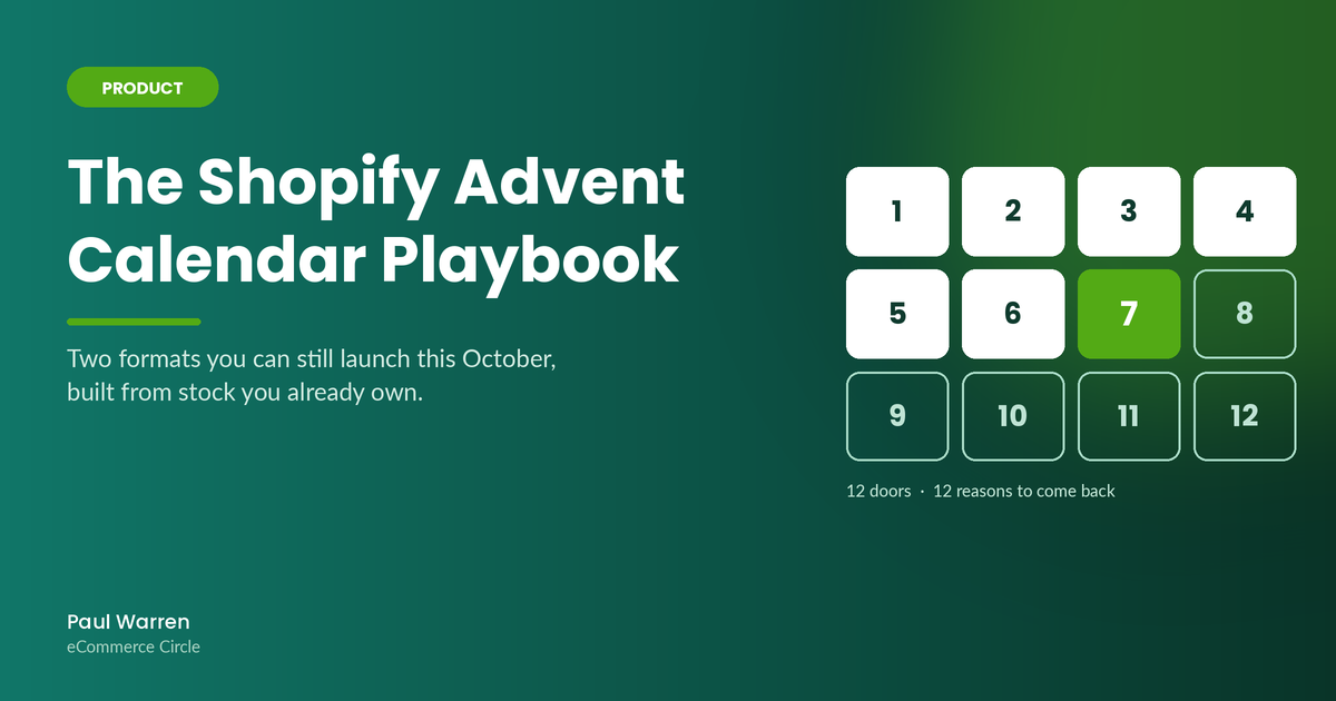 The Shopify Advent Calendar Playbook: Two Formats You Can Still Launch This October