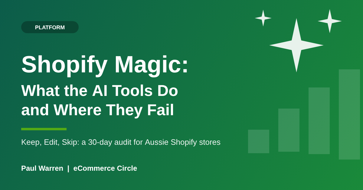 Shopify Magic: What the AI Tools Do and Where They Fail