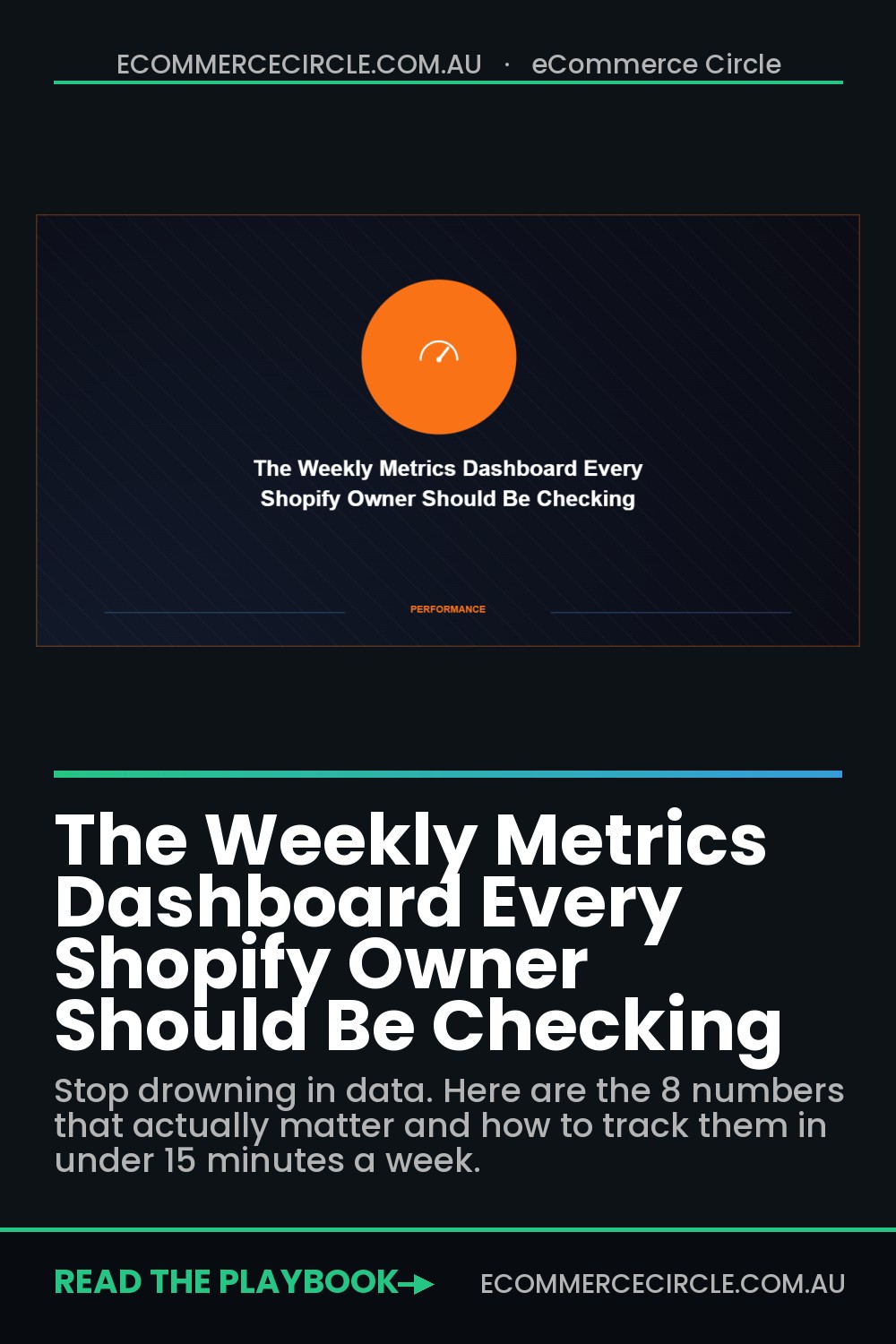 The Weekly Metrics Dashboard Every Shopify Owner Should Be Checking