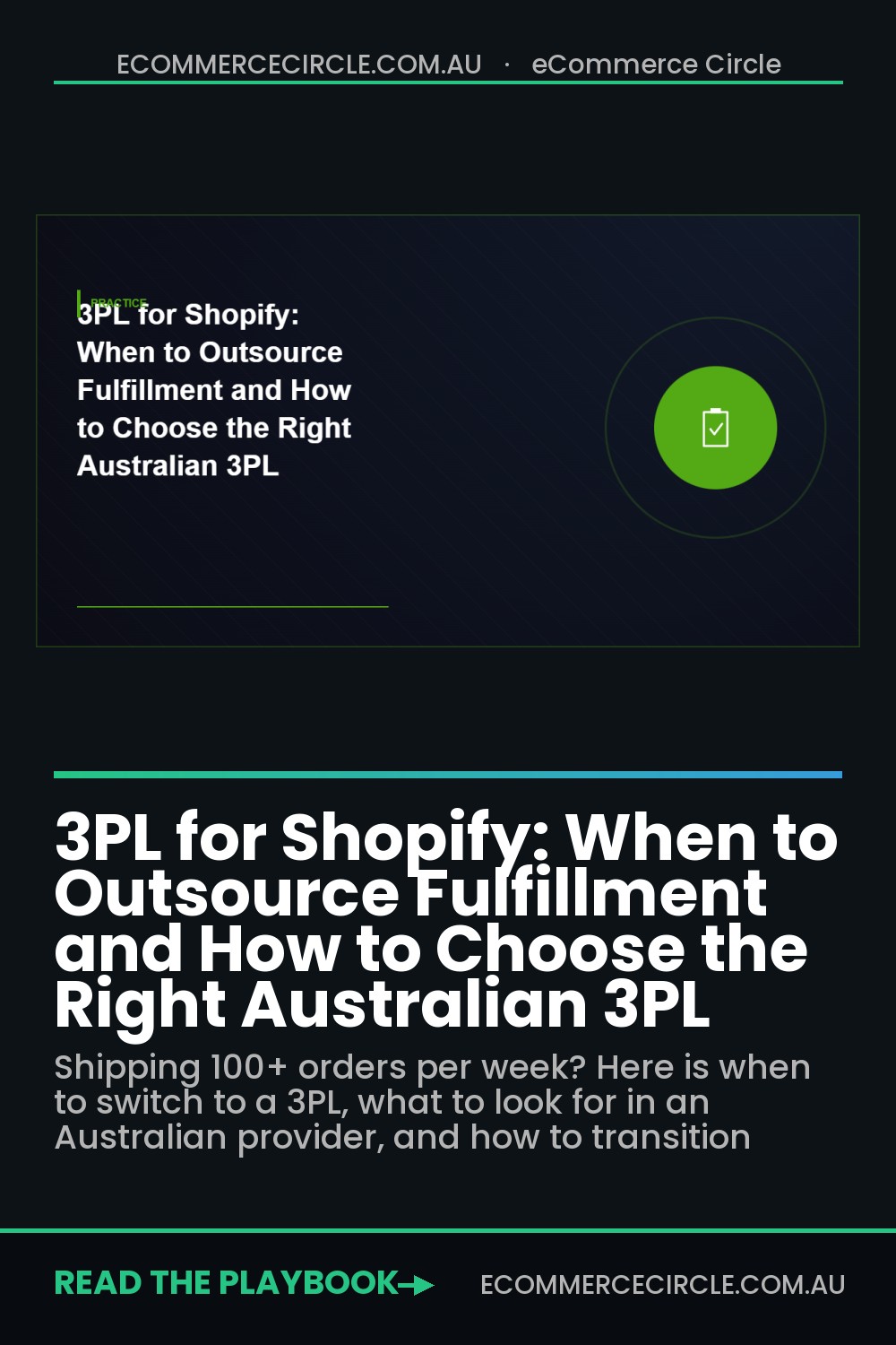 3PL for Shopify: When to Outsource Fulfillment and How to Choose the Right Australian 3PL