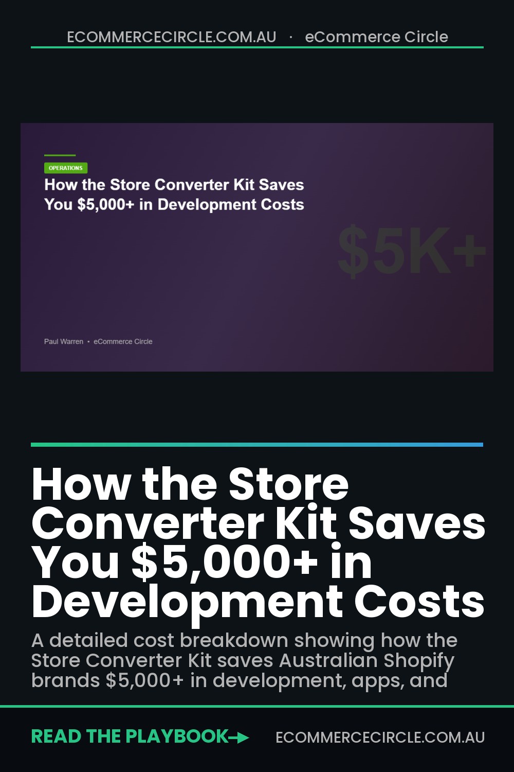 How the Store Converter Kit Saves You $5,000+ in Development Costs