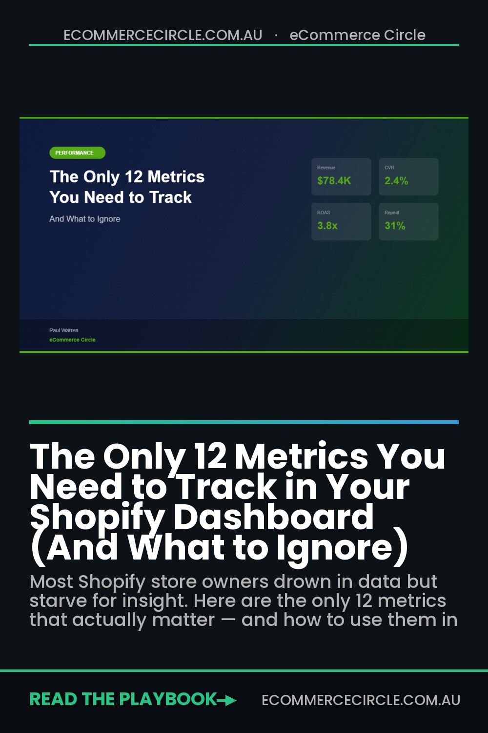 The Only 12 Metrics You Need to Track in Your Shopify Dashboard (And What to Ignore)