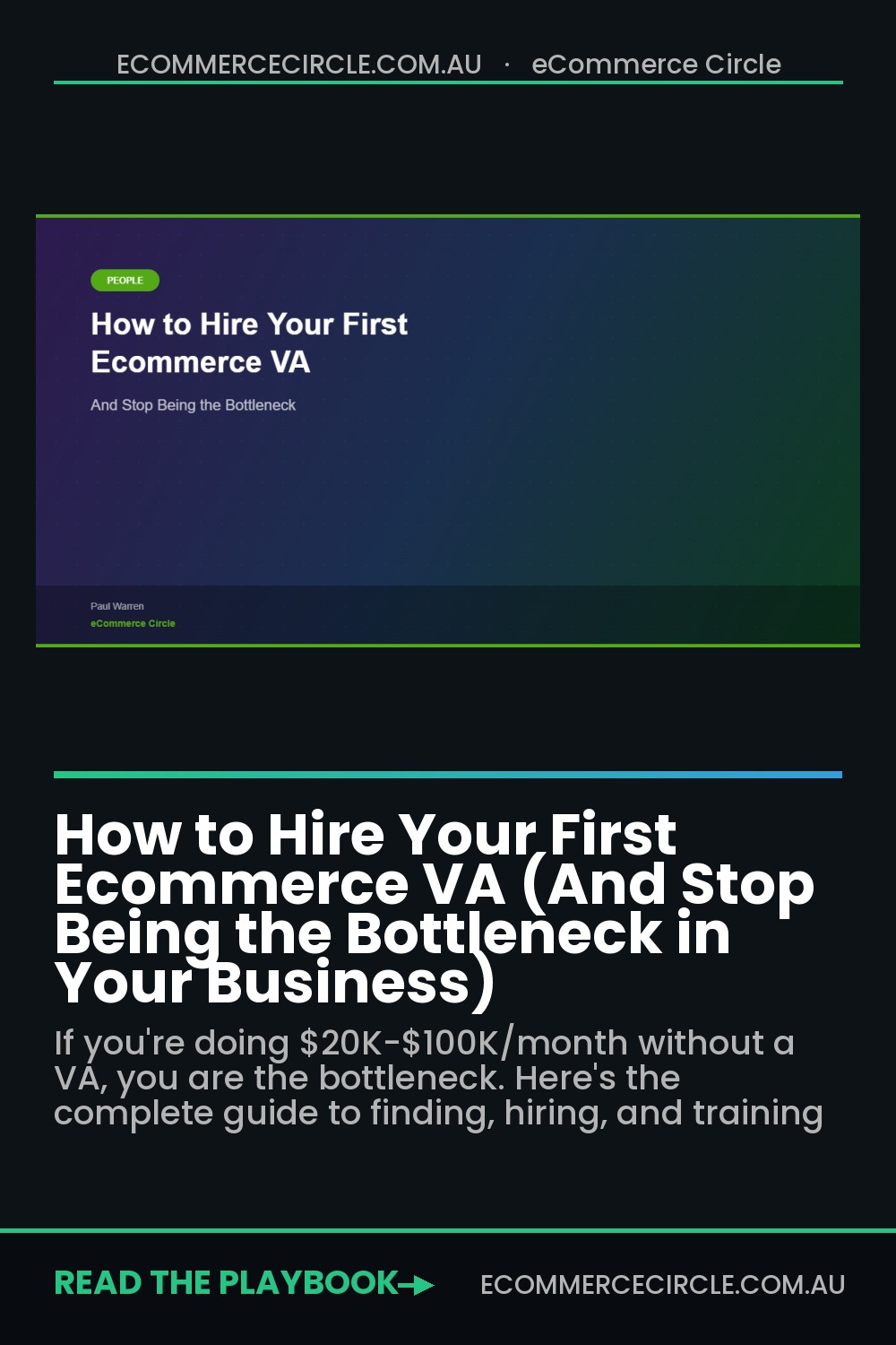 How to Hire Your First Ecommerce VA (And Stop Being the Bottleneck in Your Business)