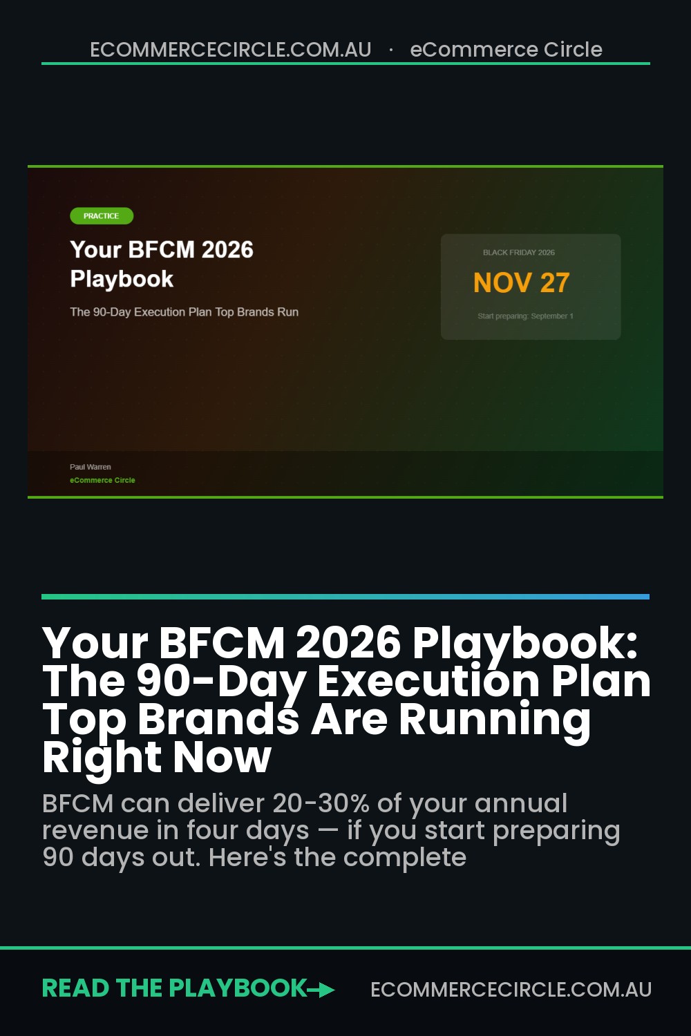 Your BFCM 2026 Playbook: The 90-Day Execution Plan Top Brands Are Running Right Now