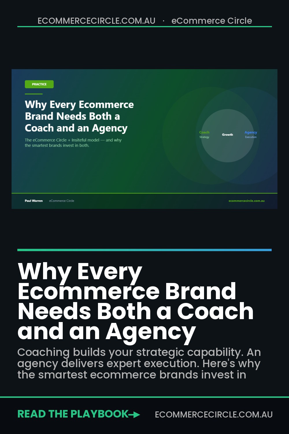 Why Every Ecommerce Brand Needs Both a Coach and an Agency