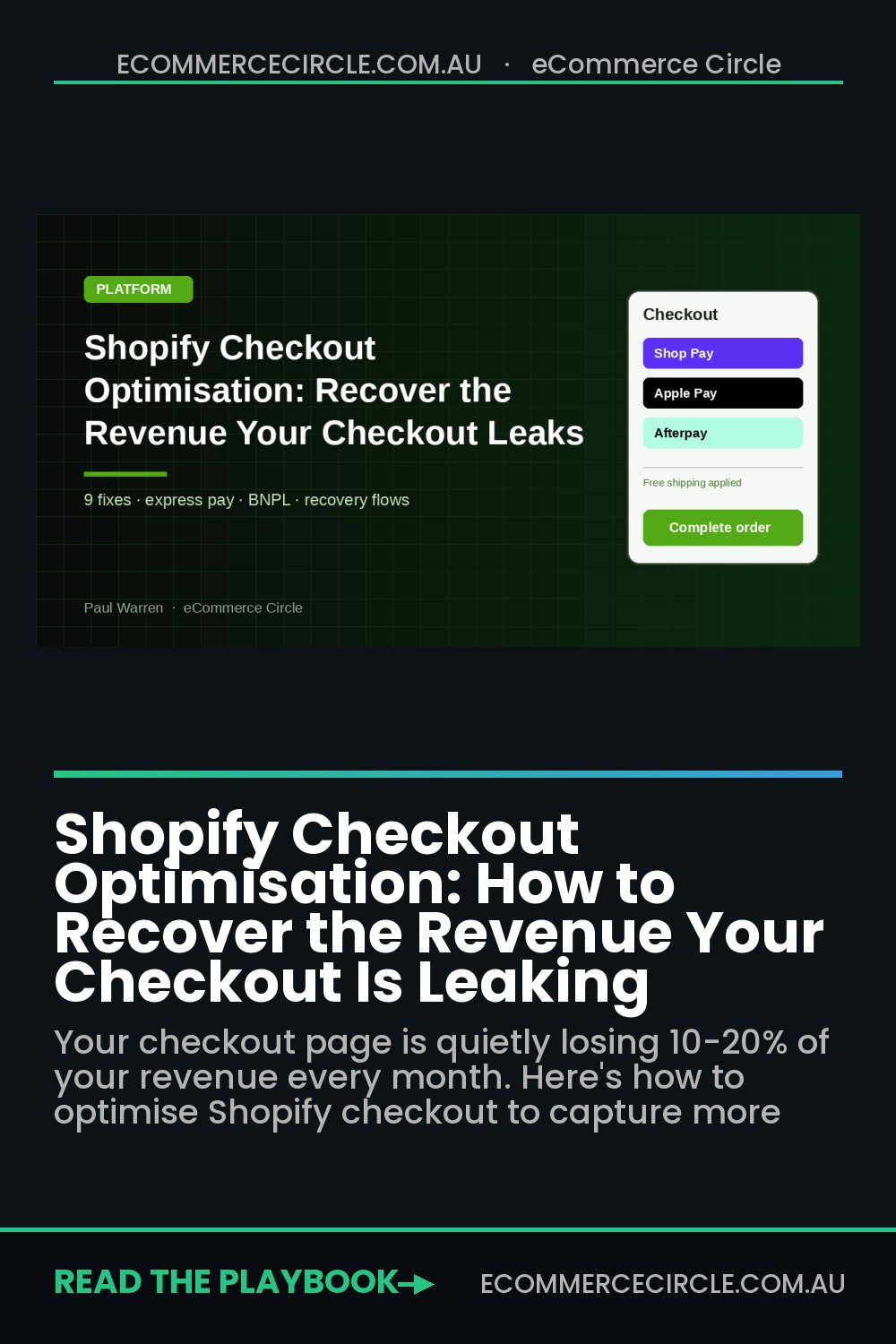 Shopify Checkout Optimisation: How to Recover the Revenue Your Checkout Is Leaking