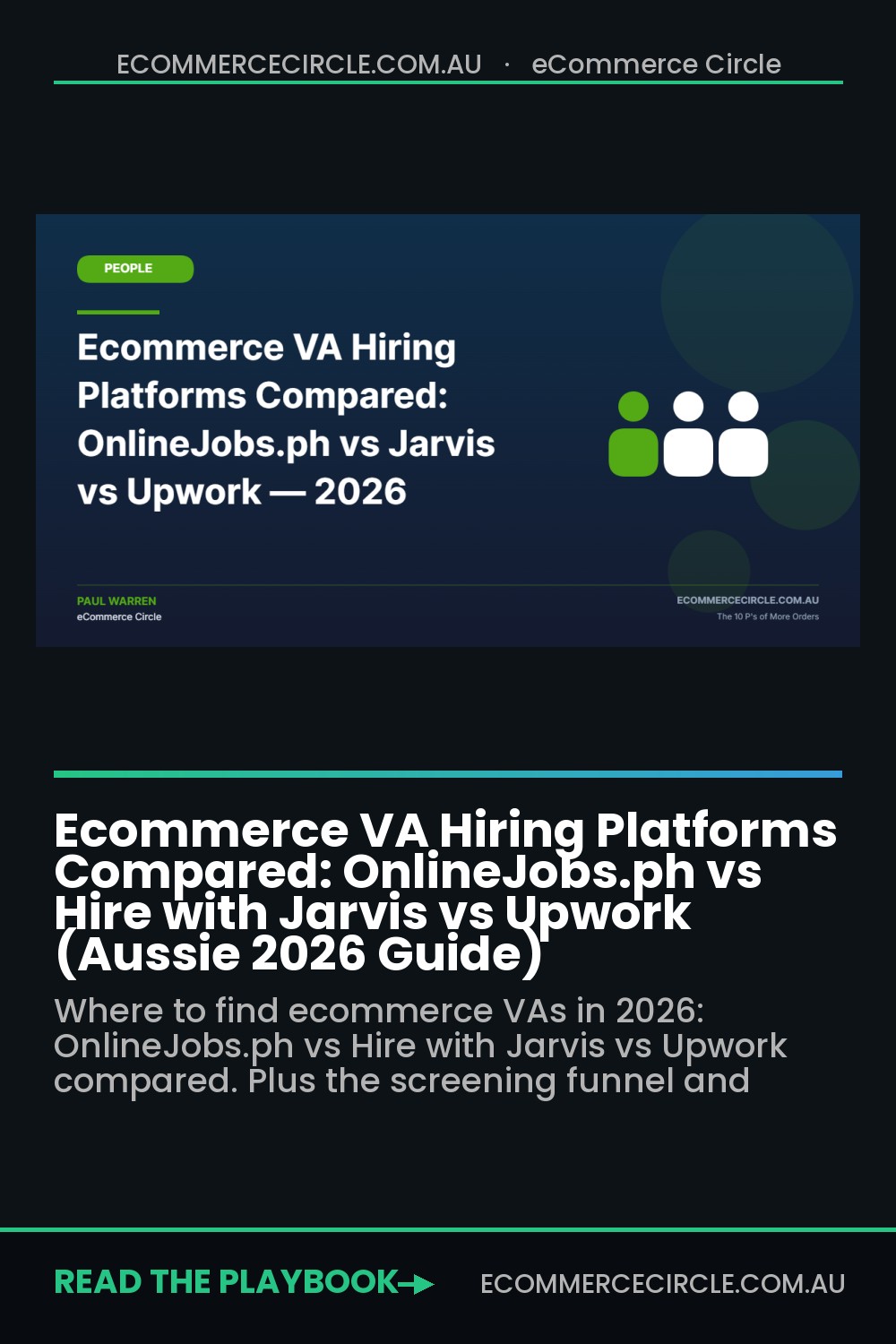 Ecommerce VA Hiring Platforms Compared: OnlineJobs.ph vs Hire with Jarvis vs Upwork (Aussie 2026 Guide)