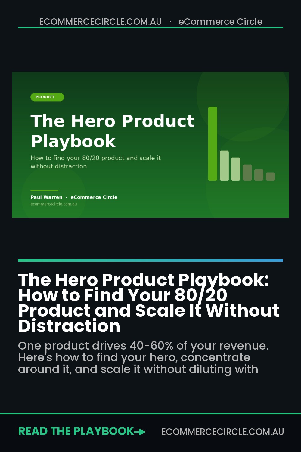 The Hero Product Playbook: How to Find Your 80/20 Product and Scale It Without Distraction
