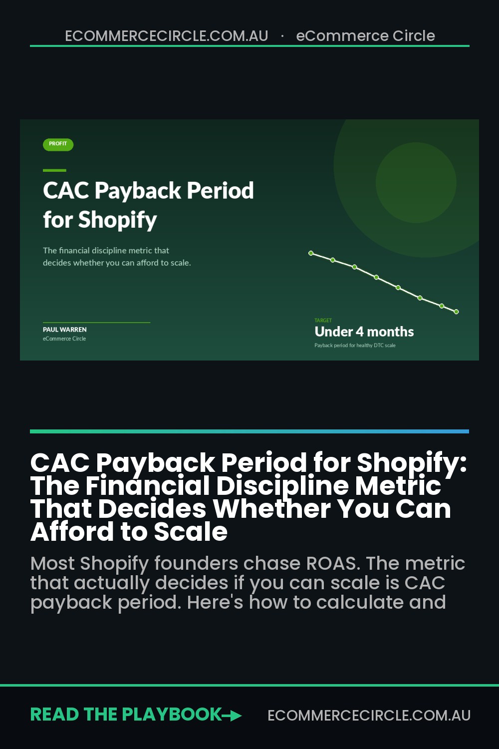 CAC Payback Period for Shopify: The Financial Discipline Metric That Decides Whether You Can Afford to Scale