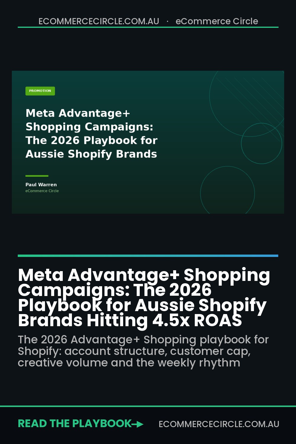Meta Advantage+ Shopping Campaigns: The 2026 Playbook for Aussie Shopify Brands Hitting 4.5x ROAS