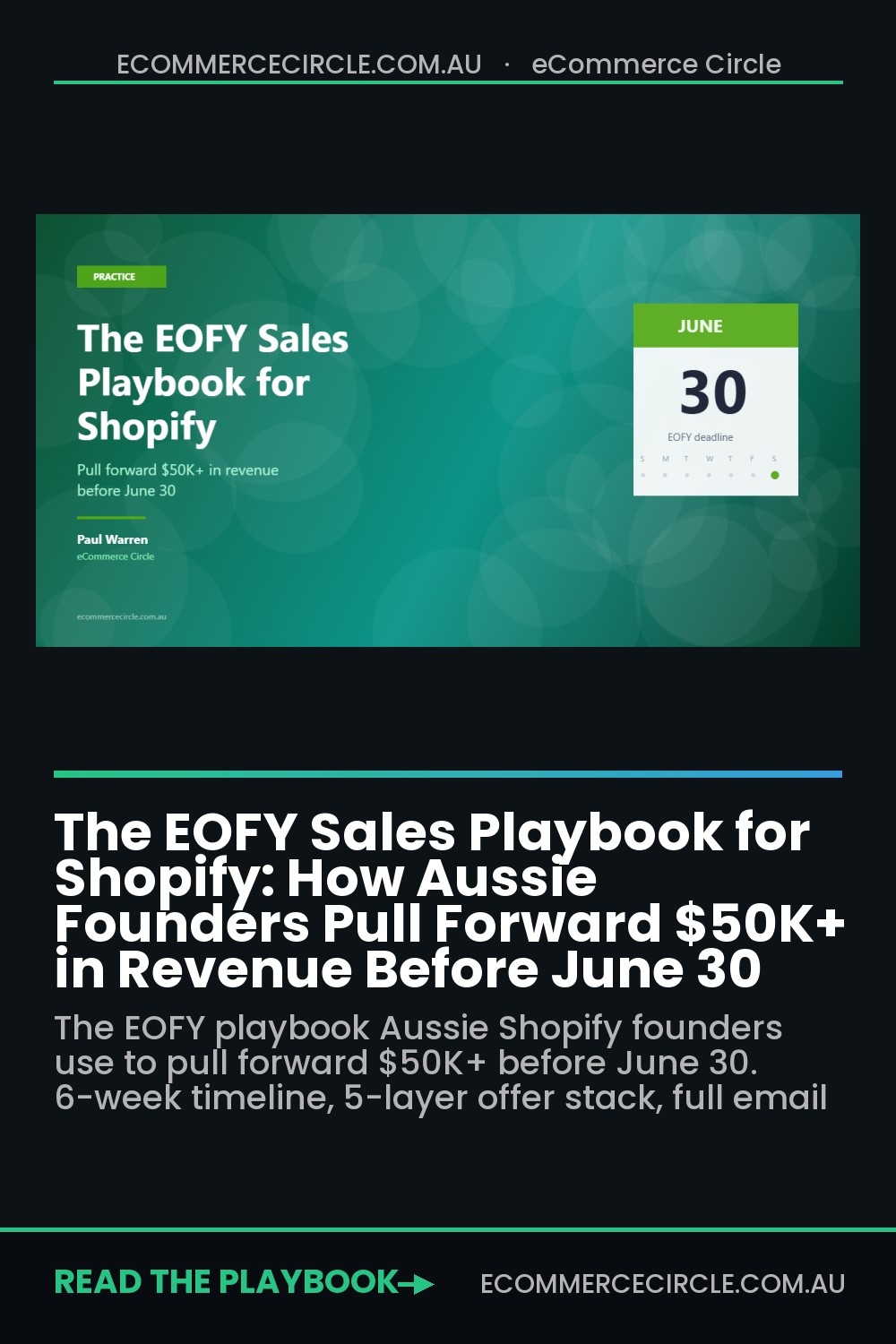 The EOFY Sales Playbook for Shopify: How Aussie Founders Pull Forward $50K+ in Revenue Before June 30