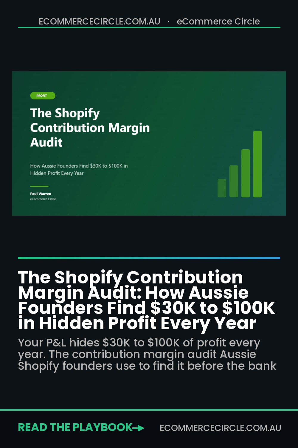 The Shopify Contribution Margin Audit: How Aussie Founders Find $30K to $100K in Hidden Profit Every Year