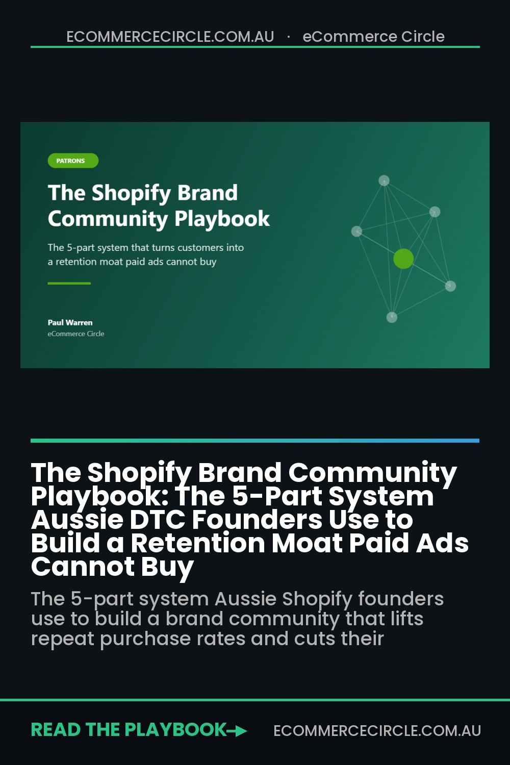 The Shopify Brand Community Playbook: The 5-Part System Aussie DTC Founders Use to Build a Retention Moat Paid Ads Cannot Buy