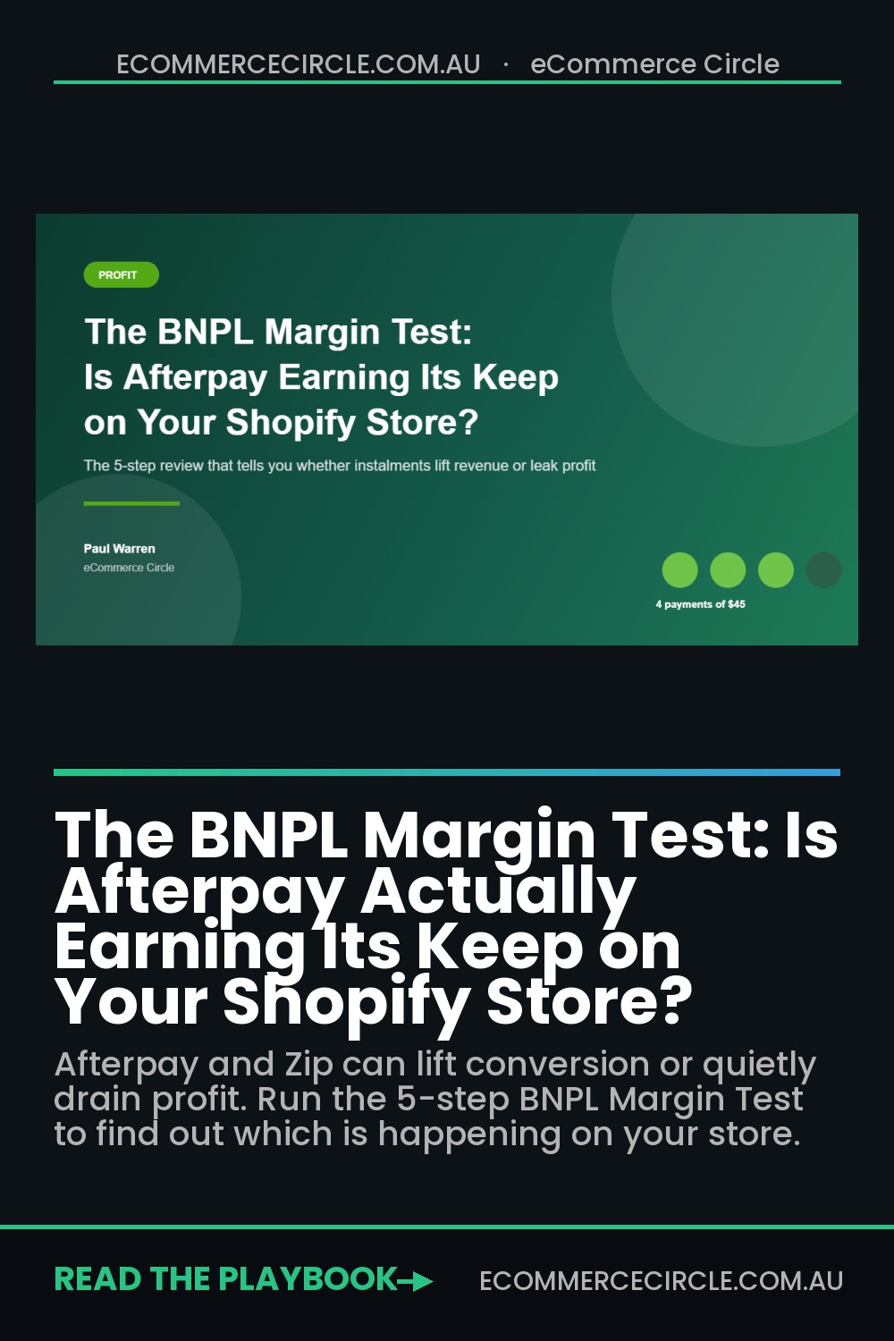 The BNPL Margin Test: Is Afterpay Actually Earning Its Keep on Your Shopify Store?