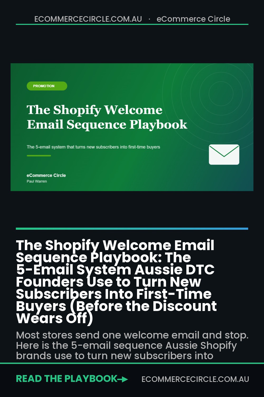The Shopify Welcome Email Sequence Playbook: The 5-Email System Aussie DTC Founders Use to Turn New Subscribers Into First-Time Buyers (Before the Discount Wears Off)