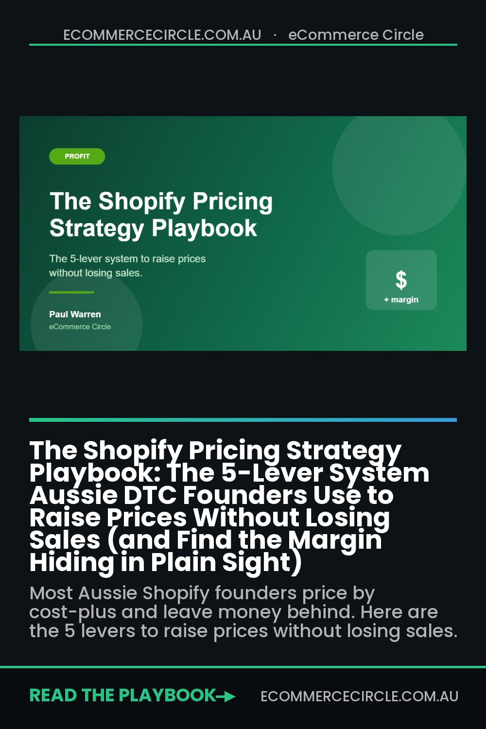 The Shopify Pricing Strategy Playbook: The 5-Lever System Aussie DTC Founders Use to Raise Prices Without Losing Sales (and Find the Margin Hiding in Plain Sight)
