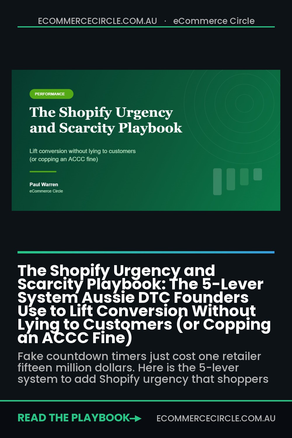 The Shopify Urgency and Scarcity Playbook: The 5-Lever System Aussie DTC Founders Use to Lift Conversion Without Lying to Customers (or Copping an ACCC Fine)