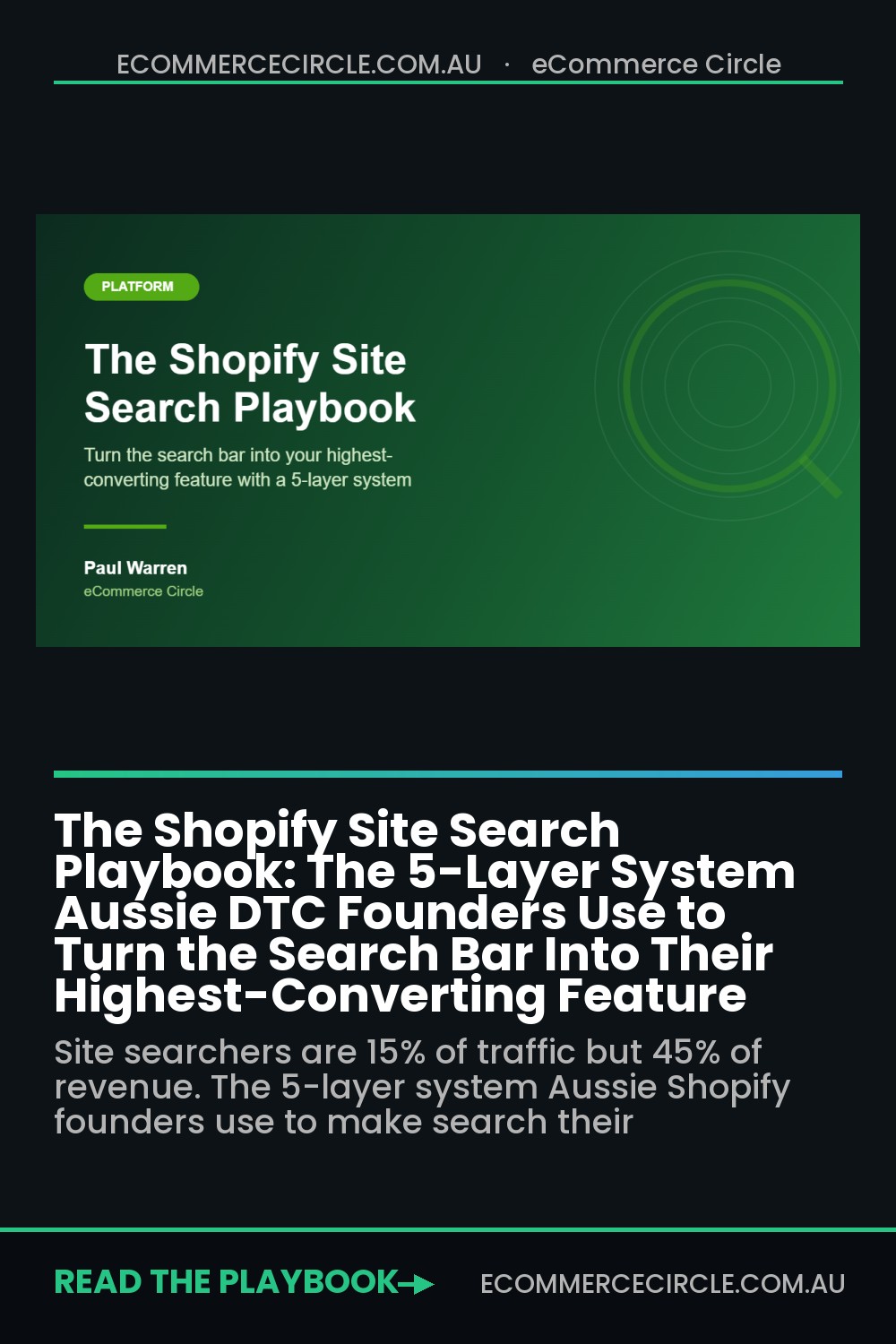 The Shopify Site Search Playbook: The 5-Layer System Aussie DTC Founders Use to Turn the Search Bar Into Their Highest-Converting Feature
