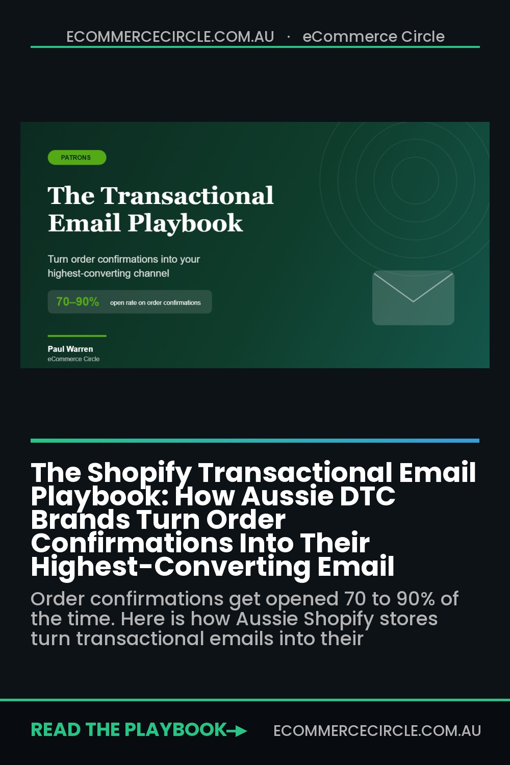 The Shopify Transactional Email Playbook: How Aussie DTC Brands Turn Order Confirmations Into Their Highest-Converting Email
