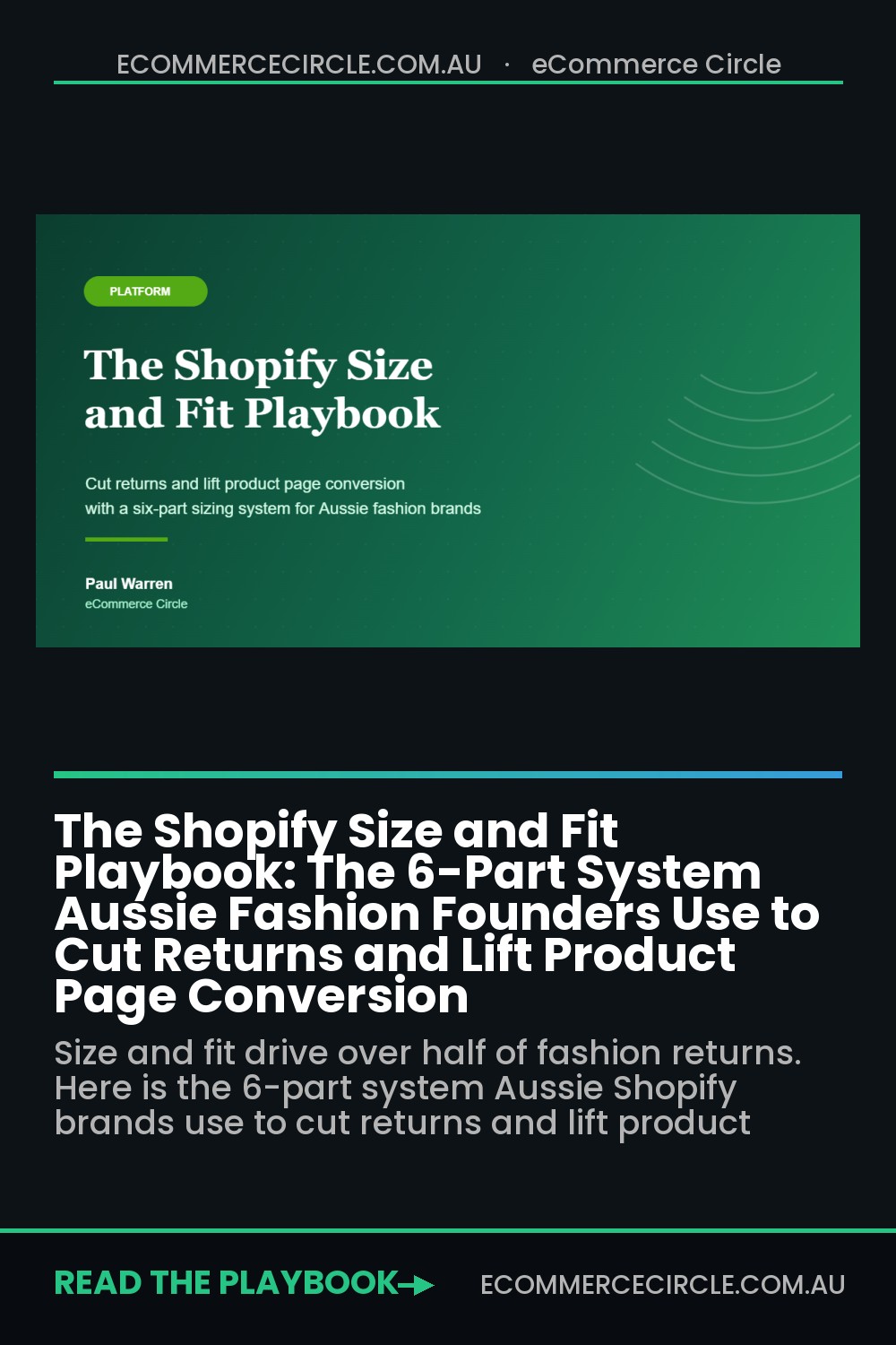 The Shopify Size and Fit Playbook: The 6-Part System Aussie Fashion Founders Use to Cut Returns and Lift Product Page Conversion