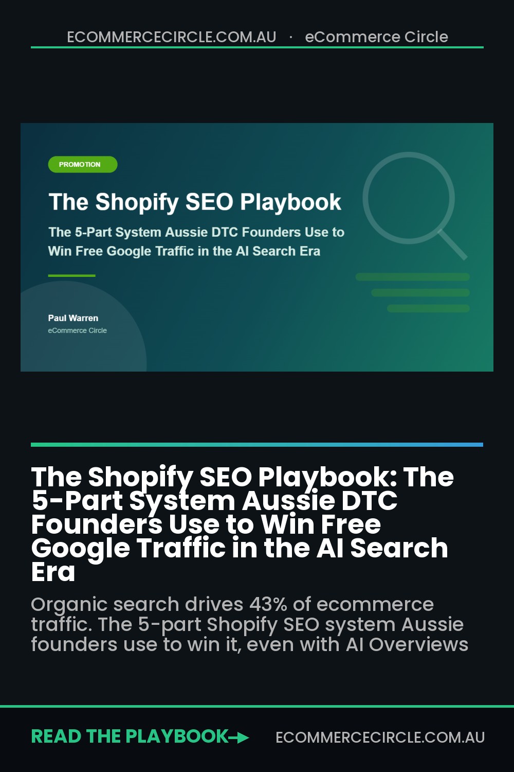 The Shopify SEO Playbook: The 5-Part System Aussie DTC Founders Use to Win Free Google Traffic in the AI Search Era