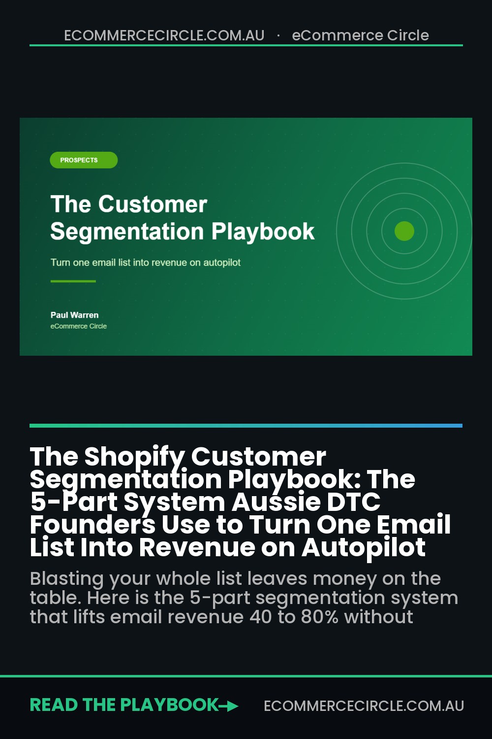 The Shopify Customer Segmentation Playbook: The 5-Part System Aussie DTC Founders Use to Turn One Email List Into Revenue on Autopilot