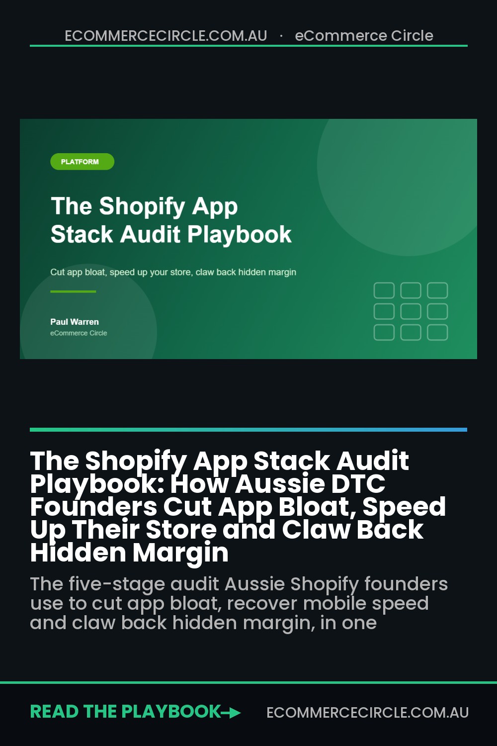The Shopify App Stack Audit Playbook: How Aussie DTC Founders Cut App Bloat, Speed Up Their Store and Claw Back Hidden Margin