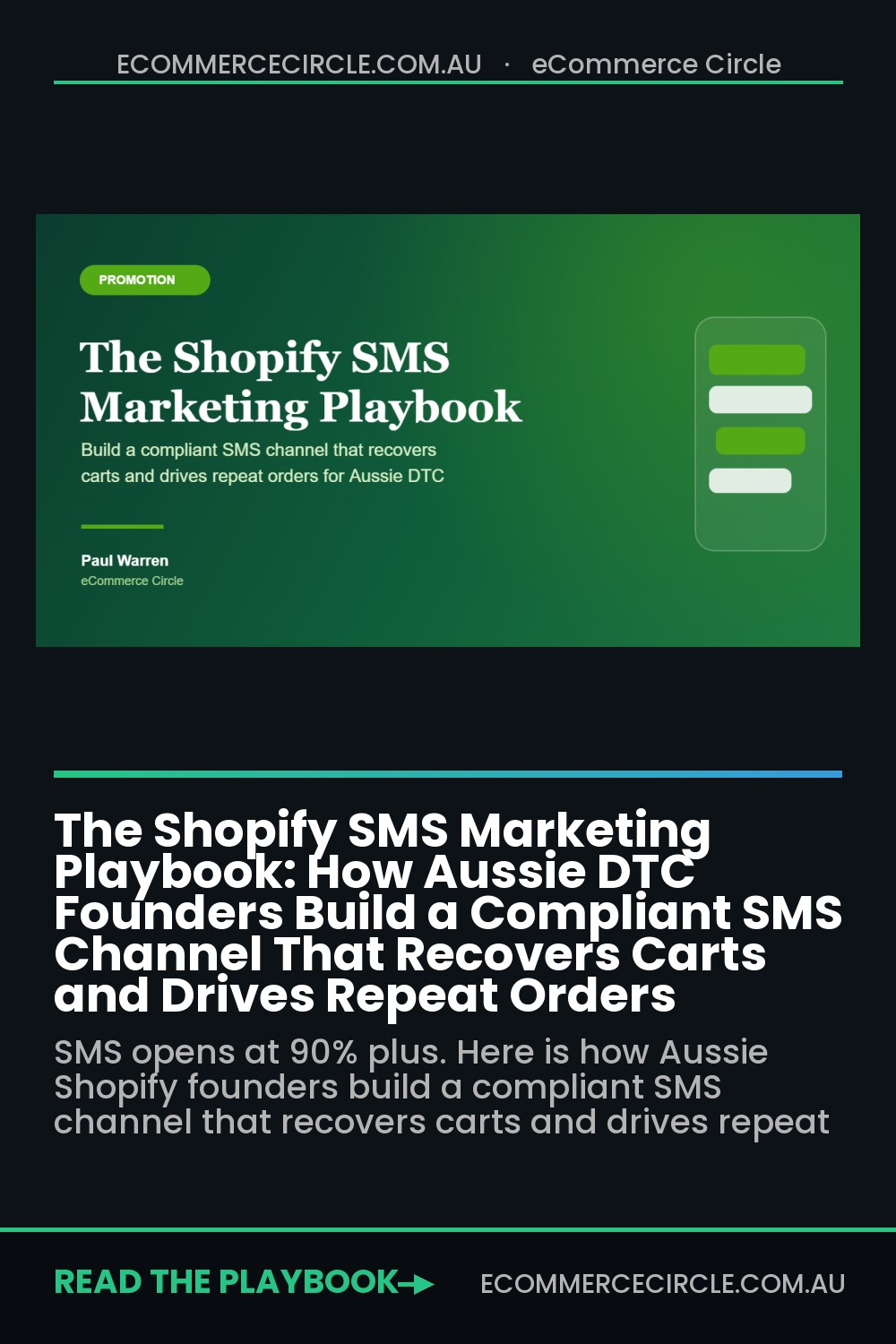 The Shopify SMS Marketing Playbook: How Aussie DTC Founders Build a Compliant SMS Channel That Recovers Carts and Drives Repeat Orders