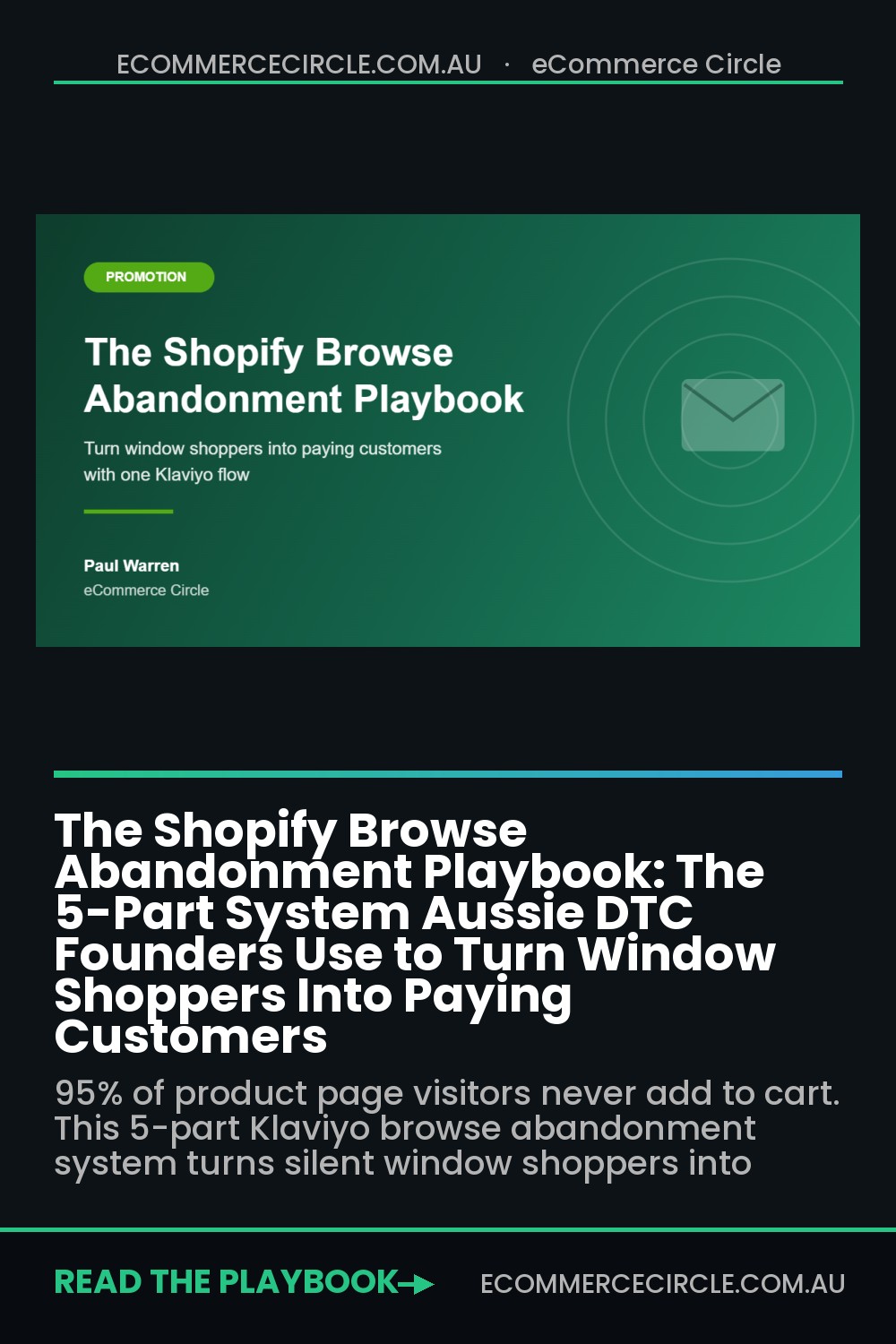 The Shopify Browse Abandonment Playbook: The 5-Part System Aussie DTC Founders Use to Turn Window Shoppers Into Paying Customers
