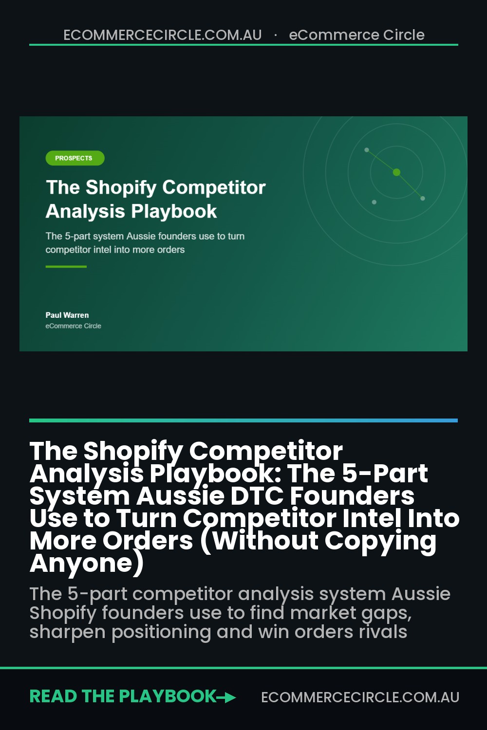The Shopify Competitor Analysis Playbook: The 5-Part System Aussie DTC Founders Use to Turn Competitor Intel Into More Orders (Without Copying Anyone)