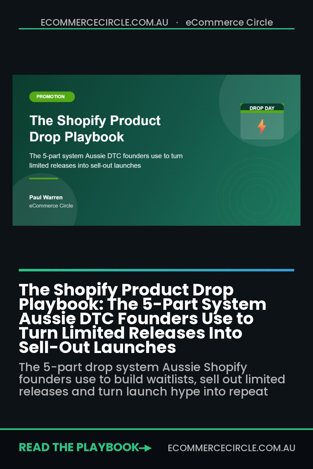 The Shopify Product Drop Playbook: The 5-Part System Aussie DTC Founders Use to Turn Limited Releases Into Sell-Out Launches