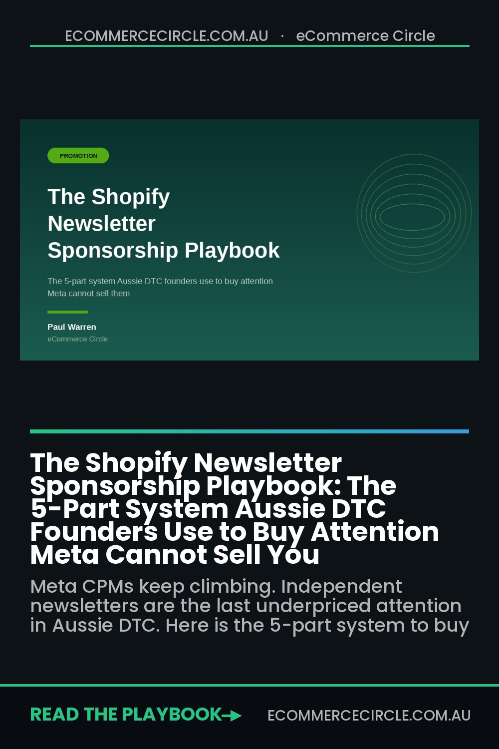 The Shopify Newsletter Sponsorship Playbook: The 5-Part System Aussie DTC Founders Use to Buy Attention Meta Cannot Sell You