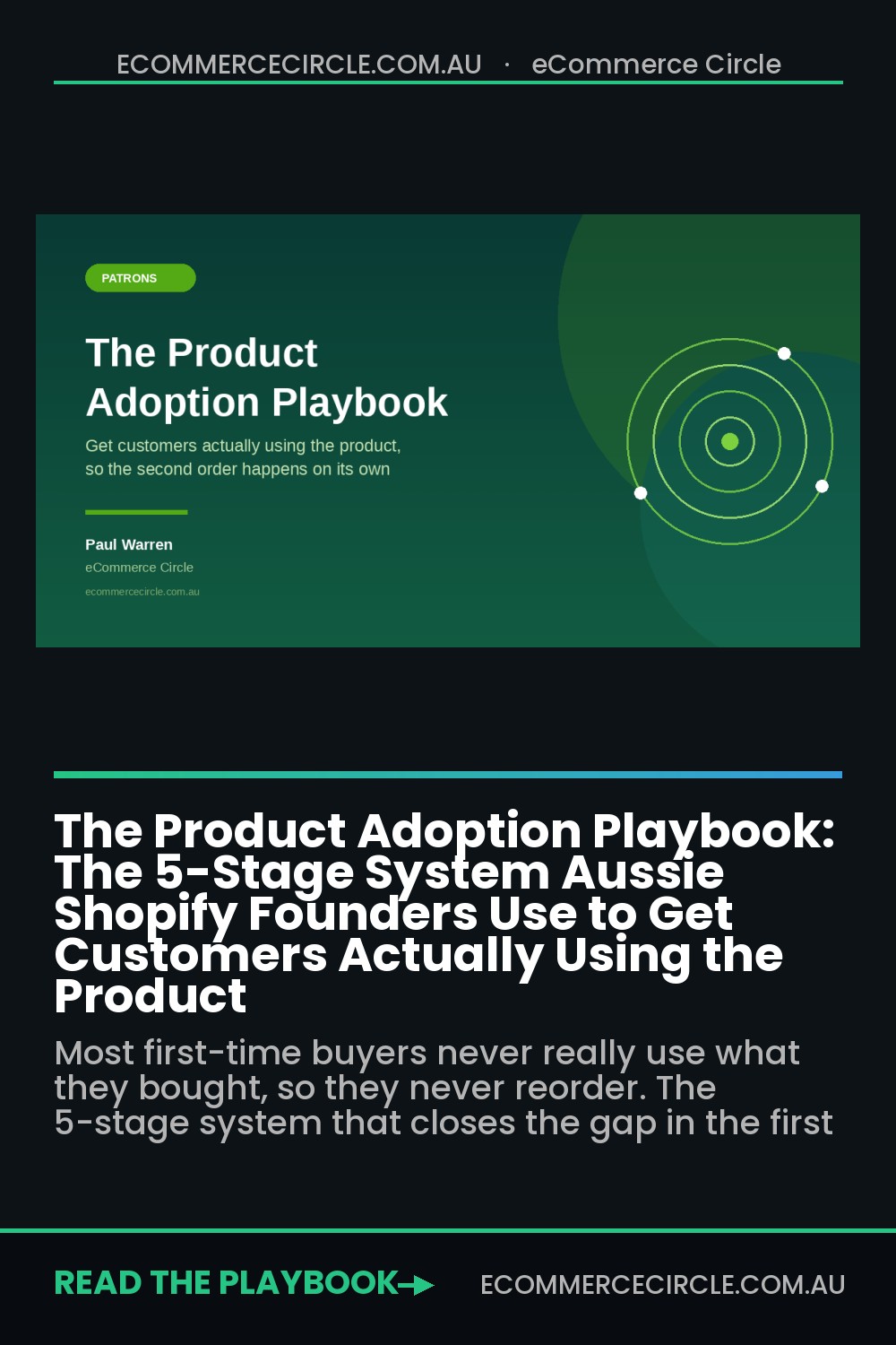 The Product Adoption Playbook: The 5-Stage System Aussie Shopify Founders Use to Get Customers Actually Using the Product