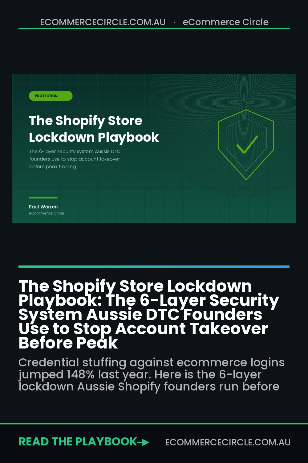 The Shopify Store Lockdown Playbook: The 6-Layer Security System Aussie DTC Founders Use to Stop Account Takeover Before Peak