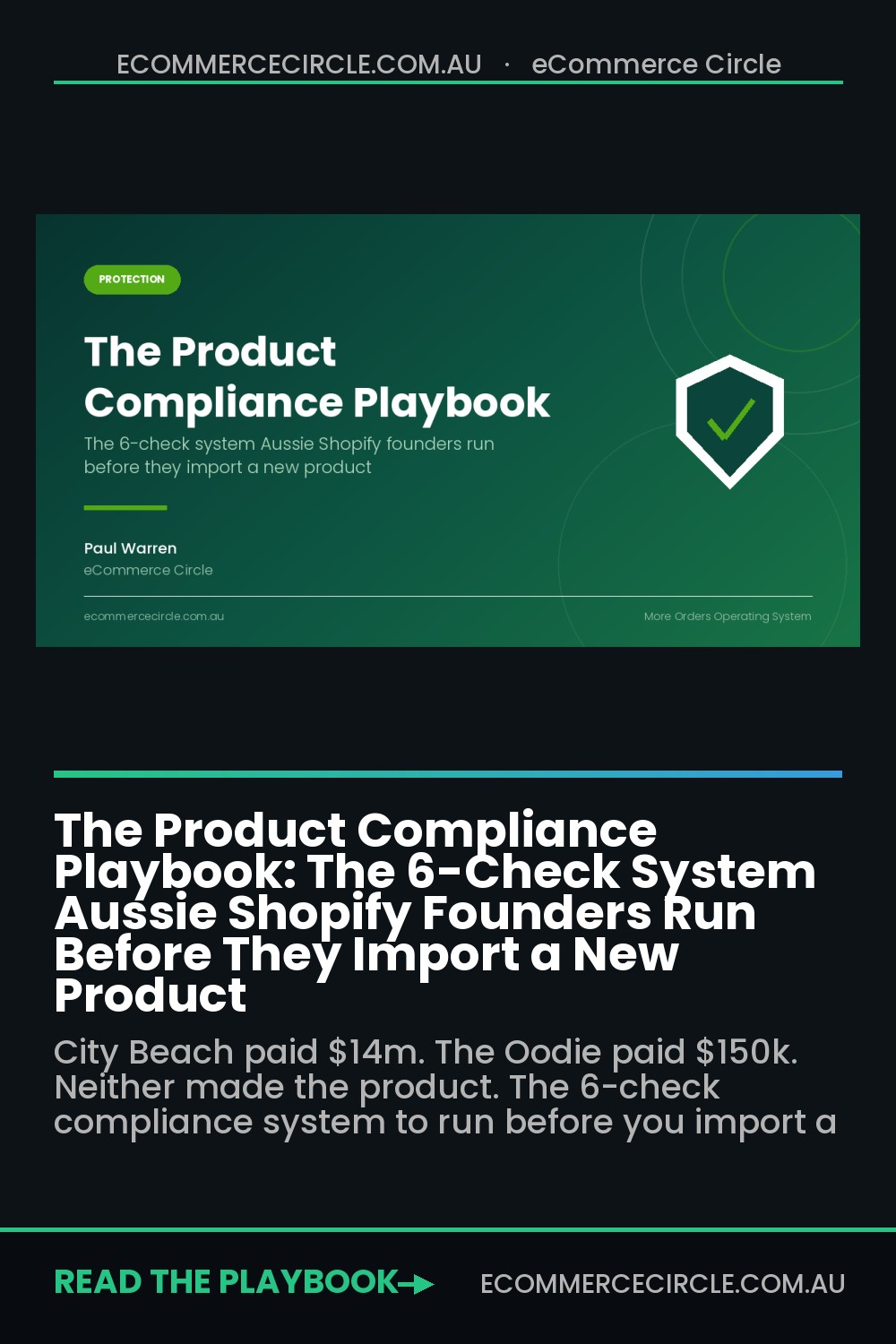 The Product Compliance Playbook: The 6-Check System Aussie Shopify Founders Run Before They Import a New Product