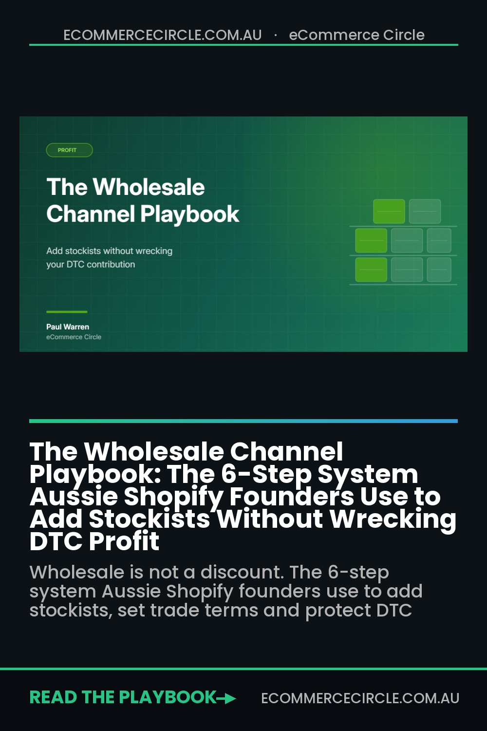 The Wholesale Channel Playbook: The 6-Step System Aussie Shopify Founders Use to Add Stockists Without Wrecking DTC Profit