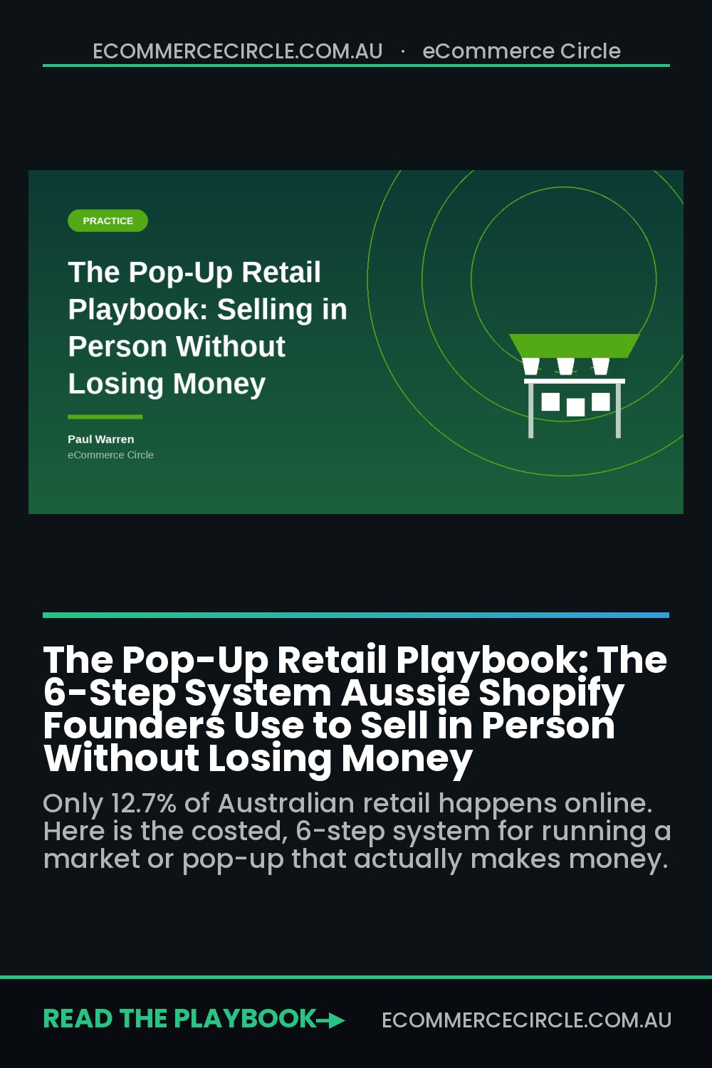The Pop-Up Retail Playbook: The 6-Step System Aussie Shopify Founders Use to Sell in Person Without Losing Money