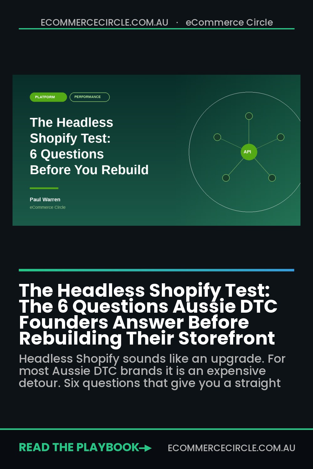 The Headless Shopify Test: The 6 Questions Aussie DTC Founders Answer Before Rebuilding Their Storefront