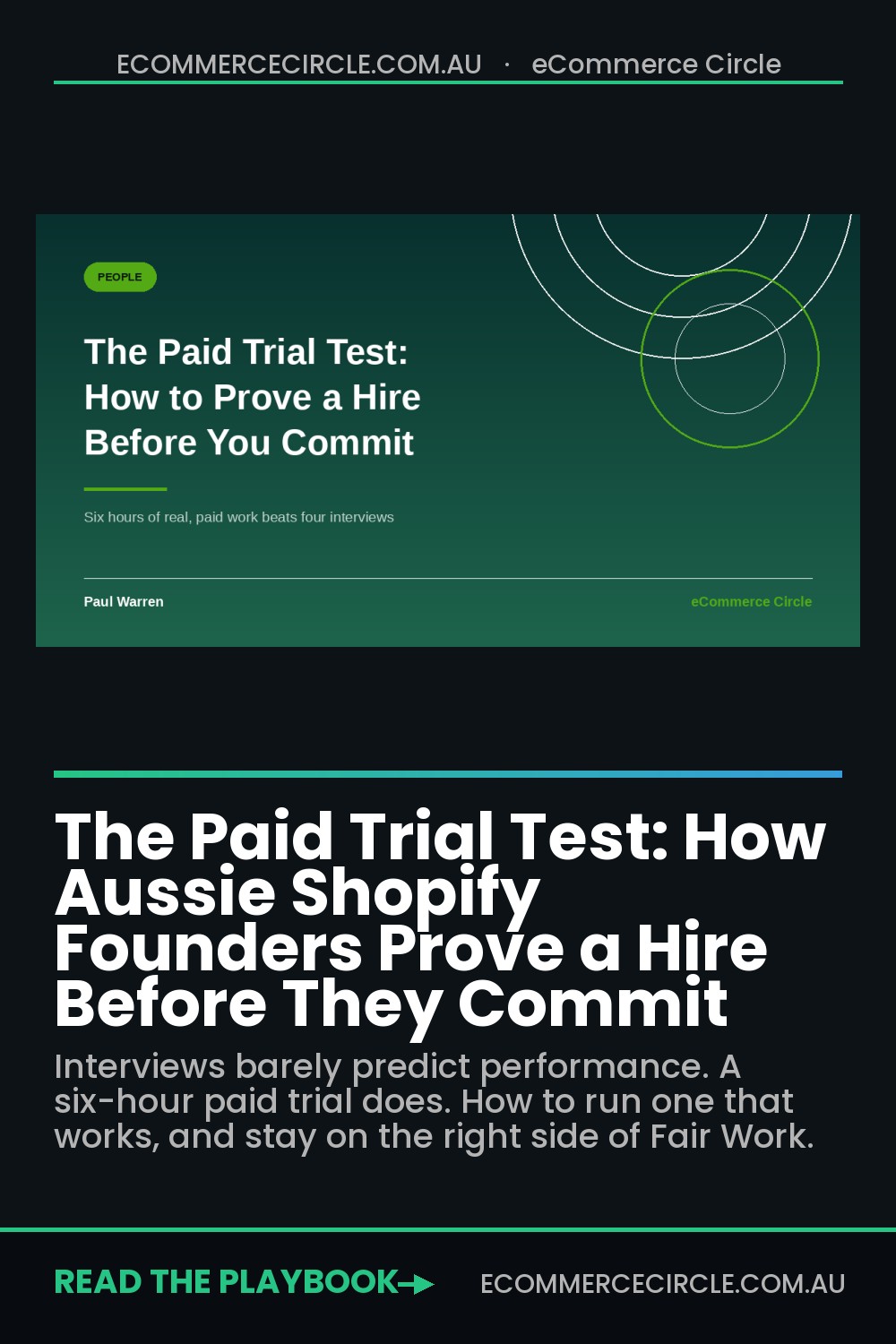 The Paid Trial Test: How Aussie Shopify Founders Prove a Hire Before They Commit