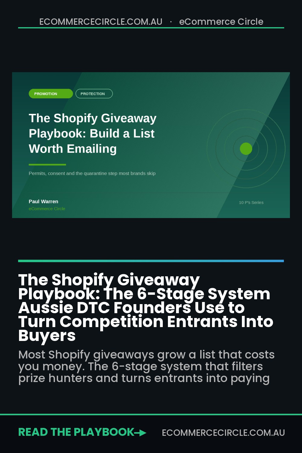 The Shopify Giveaway Playbook: The 6-Stage System Aussie DTC Founders Use to Turn Competition Entrants Into Buyers