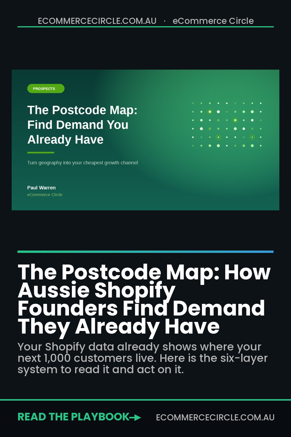 The Postcode Map: How Aussie Shopify Founders Find Demand They Already Have