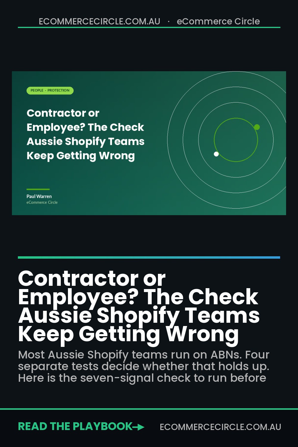 Contractor or Employee? The Check Aussie Shopify Teams Keep Getting Wrong