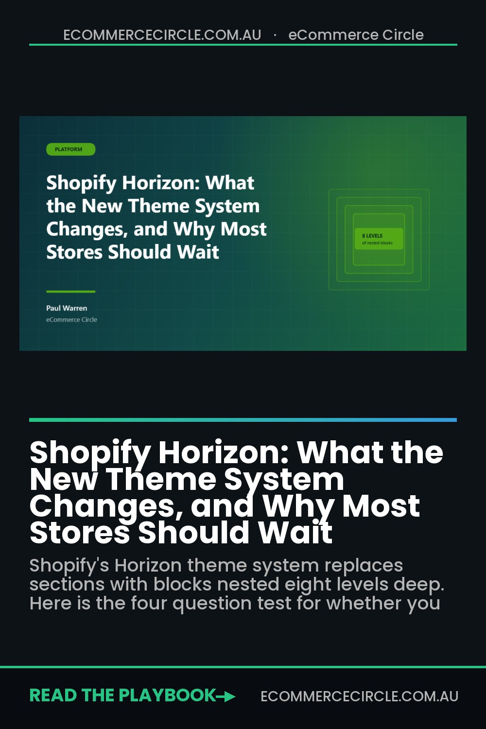 Shopify Horizon: What the New Theme System Changes, and Why Most Stores Should Wait