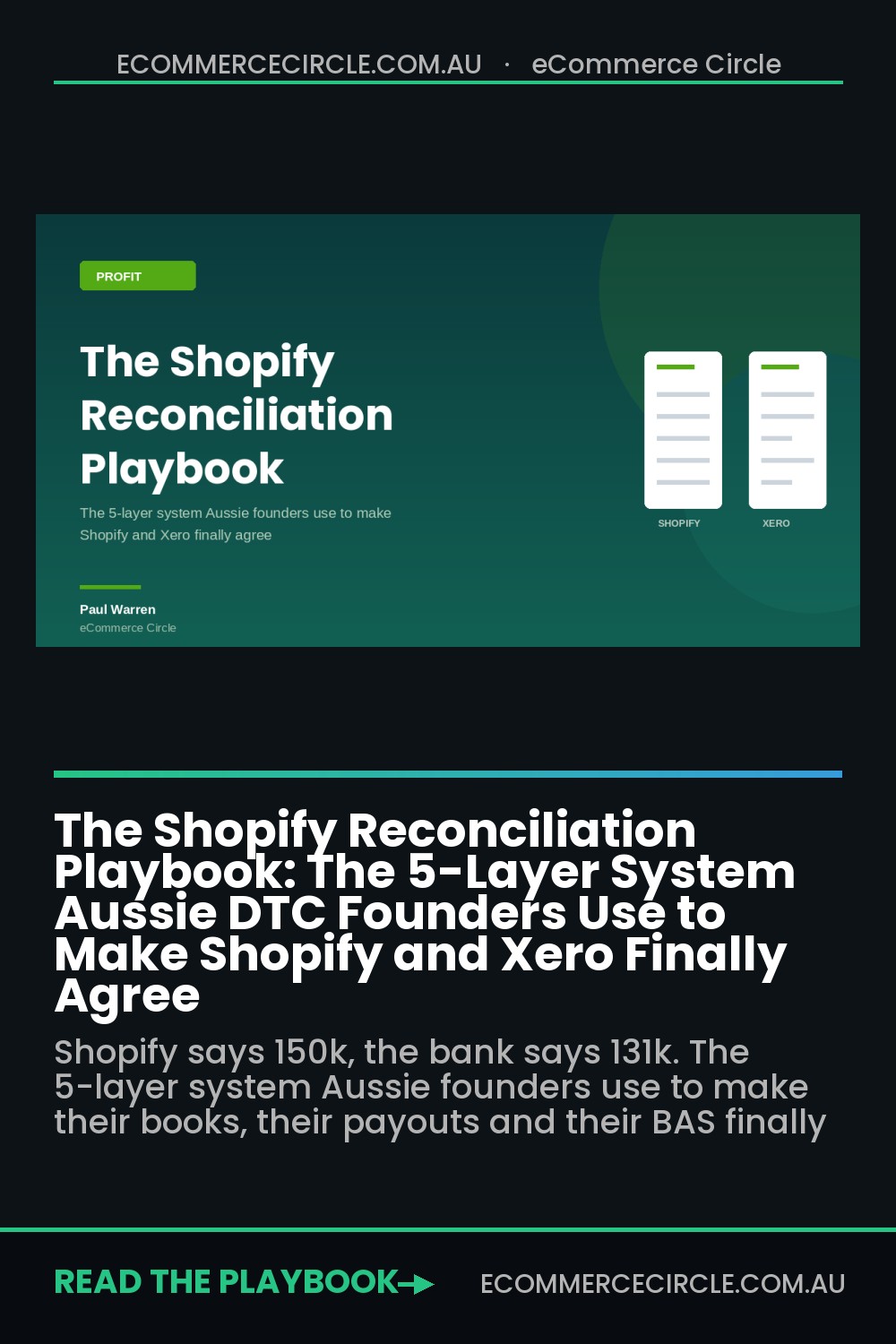 The Shopify Reconciliation Playbook: The 5-Layer System Aussie DTC Founders Use to Make Shopify and Xero Finally Agree