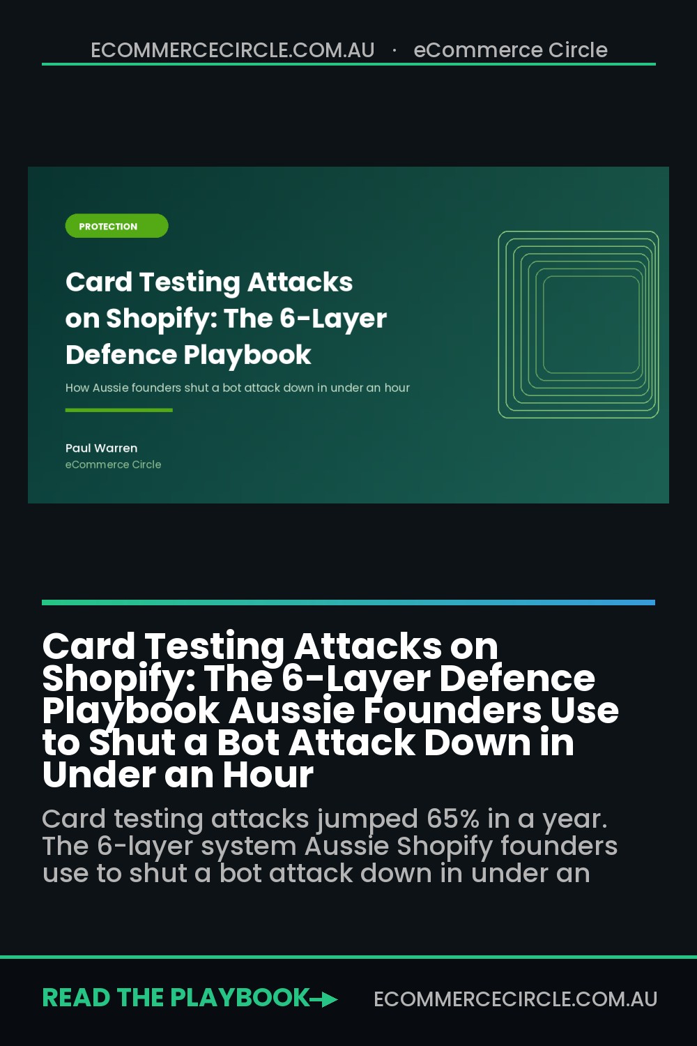 Card Testing Attacks on Shopify: The 6-Layer Defence Playbook Aussie Founders Use to Shut a Bot Attack Down in Under an Hour