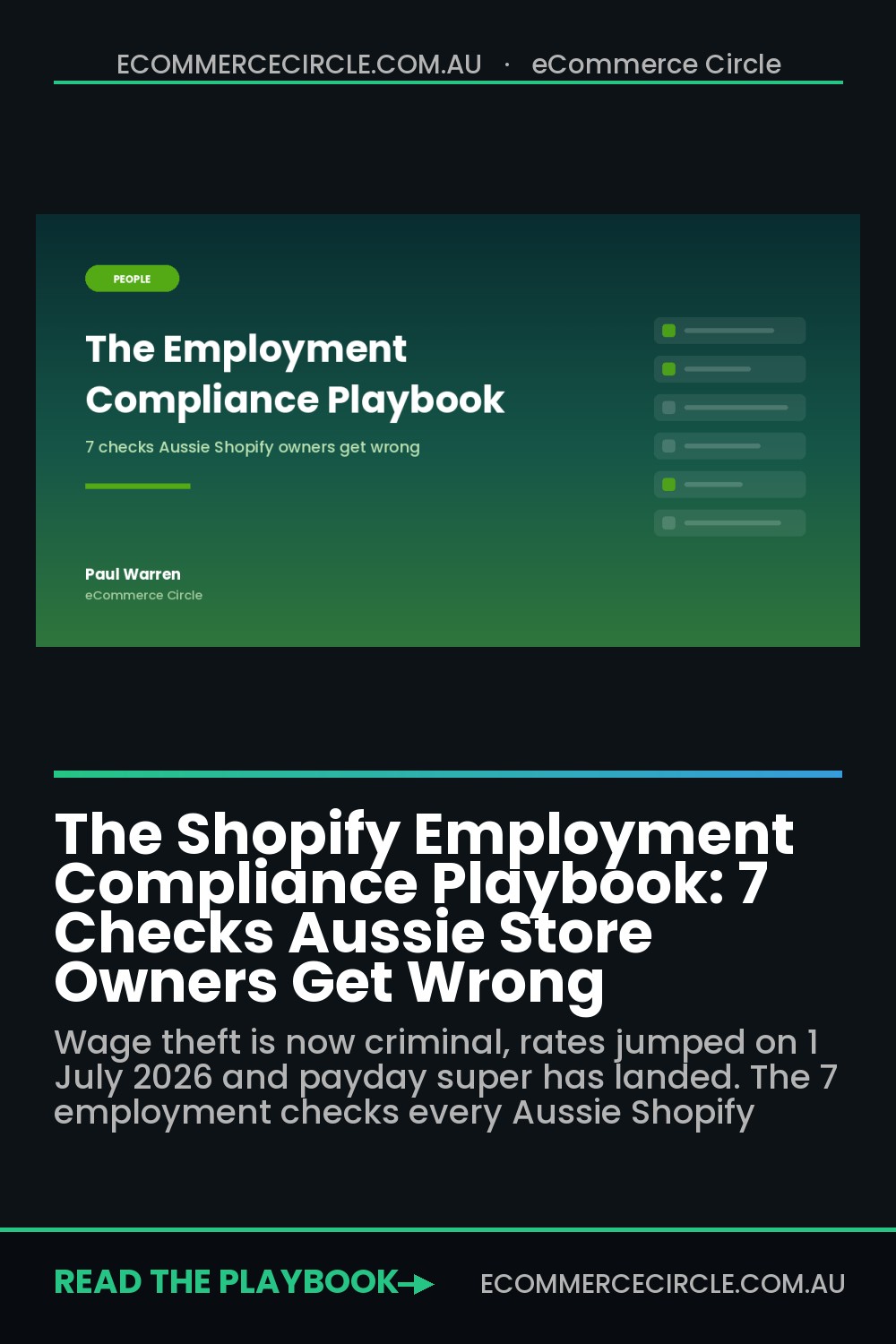 The Shopify Employment Compliance Playbook: 7 Checks Aussie Store Owners Get Wrong