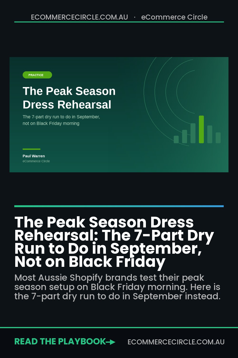 The Peak Season Dress Rehearsal: The 7-Part Dry Run to Do in September, Not on Black Friday