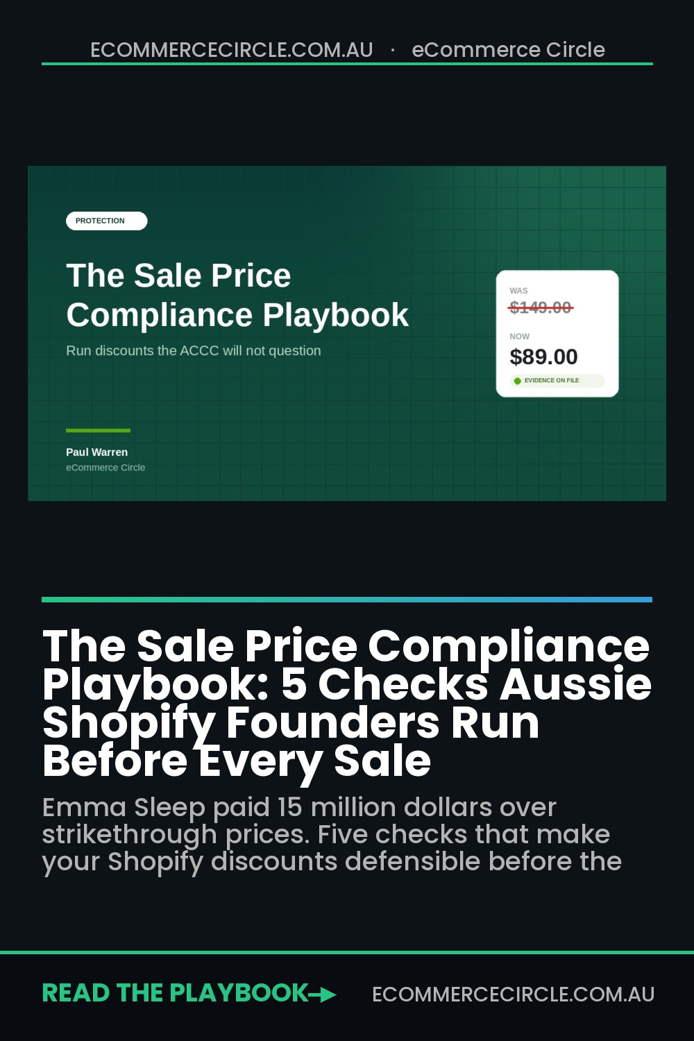 The Sale Price Compliance Playbook: 5 Checks Aussie Shopify Founders Run Before Every Sale